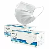 HIBRON 100 Mascarillas Blancas Desechables Homologadas CWA 17553: 2020 con Método de Ensayo BFE: EN14683:2019 en España, BFE  99%