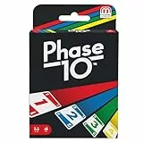 Mattel Games Juego de cartas Phase 10 Juego de mesa familiar +7 años (Mattel FFY05)