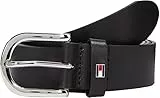 Tommy Hilfiger Cinturón Mujer New Danny Belt Cinturón de piel, Negro (Masters Black), 95 cm