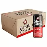 Estrella Galicia Especial - Cerveza Lager Especial, Pack de 24 Latas x 33 cl, Sabor Ligero y Amargo, Aroma a Lúpulo, 5,5% Volumen de Alcohol