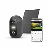 Garza Smart - Cámara de Vigilancia Solar Inalámbrica e Inteligente 1080p (HD) con Detector de Movimiento, Visión Nocturna a color, IP Wifi (2.4 Ghz), Control Remoto por app