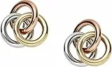 FOSSIL Pendientes de Acero Inoxidable o Semipreciosos para Mujer con Cierre de Gancho, Tono Oro