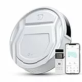 Lefant Robot aspirador con mando a distancia, 2200Pa Robot aspirador Autonomía delgada silenciosa, conectada con WiFi/Alexa/App, programable, ideal para el pelo de animales alfombras pisos duros, M210