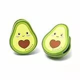 Legami - Juego de 4 Clips Cerrar Paquete, para Cerrar Paquetes, 4,3 x 5,5 cm, Tema Aguacate