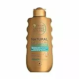 Garnier Natural Bronzer Leche autobronceadora para un bronceado uniforme y natural, de rápida absorción, hidratante y suavizante, con aceite de albaricoque y vitamina E, Ambre Solaire