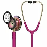 3M Littmann Fonendoscopio para monitorización Classic III, acabado en arcoíris, tubo color frambuesa, 68,5 cm, 5806