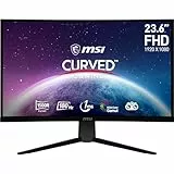 MSI G2422C Monitor Curvo Gaming FHD 23,6', 1500R 1920 x 1080 VA Panel, 180Hz / 1ms, Adaptive Sync, DP 1.2a, HDMI 2.0b CEC