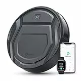 LEFANT Robot Aspirador, Succión de 2200 Pa,120 Min Autonomía, Aspirador Robot Sin Enredos, Delgado, Wi-Fi/App/Alexa, Ideal para Pelo de Mascotas, Alfombras de Pelo Bajo (M210 Pro Gris)