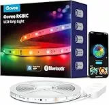Govee Tira LED 5M, Luces LED RGBIC con Control por Segmentos, Sincronización Musical, 64 Modos de Escena, Control Mediante App y Millones de Colores. Ideal para Dormitorio.