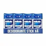 Gillette Clear Gel Desodorante Antitranspirante Arctic Ice Para Hombre, 4 x 70 ml