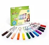 Crayola Mini Kids — Rotuladores Lavables para Niños, Set de 12 Rotuladores Lavables de Punta Redondeada, No Tóxico, Apto para Niños a Partir de 12 meses