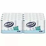 Nicky Selección Papel Higiénico -Paquete de 96 Rollos, 150 Hojas de 3 Capas, con Aroma a Talco, Papel Extrasuave Dermatológicamente Testado, Embalaje Reciclable, Celulosa 100% Pura, Certificación FSC