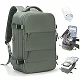 SZLX Mochila De Vacío Equipaje De Mano Mujeres, Mochila Airbag Con Sistema De Vacío Para Viajes, Ryanair Mochila De Viaje Tamaño Cabina Con Bomba Impermeable Maleta De Vacío Para Hombres