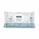 Suavinex, Pack 60 Toallitas Aqua Care para Bebés, Toallitas Húmedas 99% Agua, 0% Alcohol y Perfumes, 100% Fibra Vegetal, Hidratan y Protegen, Aptas para Pieles Ultrasensibles