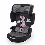 Bebeconfort Disney RoadSafe i-Size, Asiento Elevador Coche Respaldo, 3,5-12 años (100-150 cm), Silla Coche Minnie Mouse, Instalación Cinturón Seguridad, 14 Posiciones Reposacabezas, Authentic Minnie