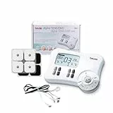 Beurer EM80 - Electroestimulador Digital, para aliviar el dolor muscular y el fortalecimiento muscular, masaje EMS TENS, 4 canales, 8 electrodos autoadhesivos, 20 programas libres, color blanco