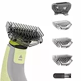 KIONCARE Kit de accesorios, peines guía 1/3/5 mm y tapa protectora, compatible con Philips OneBlade recortadora