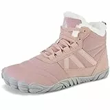 Mishansha Botas Mujer Invierno Botines Hombre Cálido Botas de Nieve Botines Zapatos Invierno Zapatillas Nieve Minimalistas Botas de Montaña Senderismo Rosa EU Gr.40