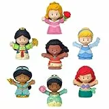 Fisher-Price Little People Princesas Disney Pack 7 Figuras de Juguete para bebés +1 año (Mattel HJW75)