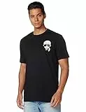 KARL LAGERFELD Camiseta clásica de Karl Character Manga Corta Cuello Redondo, Negro, L para Hombre