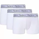 Pepe Jeans Pepe TK 3P Trunks, Blanco (White), XXL (Pack de 3) para Hombre