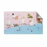 Grupo Erik Alfombrilla Raton Moomin - Alfombrilla de Escritorio de Piel Vegana : Protector Escritorio XL Impermeable y Antideslizante para Uso Profesional u Oficina (35x60 cm)