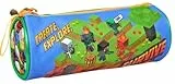 Estuche Escolar Infantil Tipo Tubo para Minecraft Fan – 21x8 cm – Ideal para Primaria (2º a 6º) – 7 a 11 años – Cremallera – Poliéster Resistente – Regalo para Niños – Clondo