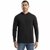 Wrangler Sudadera con capucha de manga larga para hombre, Negro -, Medium