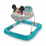 Bright Starts, Andador Bright Starts Disney Baby Mickey Mouse 2 en 1 Activity Walker Toy con centro de actividades: altura ajustable y fácil de doblar, Original Bestie, a partir de 6 meses