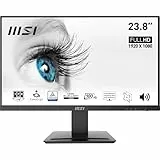 MSI Pro MP243X Monitor Profesional, de 23,8' FHD, 1920 x 1080, 100 Hz, IPS, Plano, Anti-Glare, 16:9, 300 nits, Negro