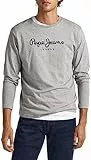 Pepe Jeans Eggo Camiseta para Hombre Slim Fit Manga Larga Gris, S