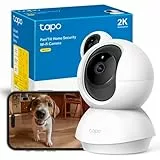 Tapo C210 - Cámara IP WiFi 360° Cámara de Vigilancia 2K (3MP),Visión Nocturna Admite Tarjeta SD hasta 512 GB, Detección y Seguimiento de Movimiento, Control Remoto, Compatible con Alexa