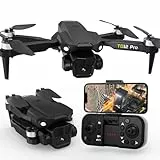 Toladrone Mini Dron con Cámara 4K, TD12PRO Drones con Motor sin Escobillas para Principiantes, Resistencia al Viento de Nivel 3, Ajuste de Velocidad, Control Mediante Aplicación, Cuadricóptero RC