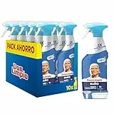 Don Limpio Baño Limpiador en Spray 10 x 450ml, Producto de limpieza para Baño Con Poder Antical, Elimina el 100% de los Restos de Jabon