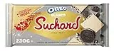 Suchard Turrón de Chocolate Blanco y Galletas Oreo Navideño, 260g