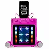 RockJam Máquina de Karaoke Bluetooth Recargable de 10 vatios con Dos micrófonos, espectáculo de luz y Efectos de Voz