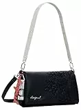 Desigual Bag_Sierra, ACROSSBODYBAG Unisex Adulto, Negro/Blanco, One Size