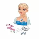 Grandi Giochi - Princess Styling Head Reina de Hielo, Cabeza de Peinado con Accesorios incluidos, GG02999