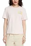 ESPRIT 024ee1k335 Camiseta, 695/Pastel Pink, S para Mujer