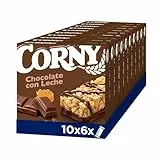 Corny - Barritas de Cereales con Chocolate con Leche. 10 estuches con 6 barritas 10x(6x25g)