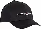 Tommy Hilfiger Gorra Hombre TH Established Basecap, Negro (Black), Talla Única
