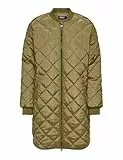 ONLY Onljessica Quilted Coat Zip CC Otw Abrigo, Caqui, M Mujeres