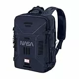 NASA Spaceship-Mochila Mercury Viaje Cabina Avión 40x20x25cm, Azul Oscuro, Capacidad 20 L
