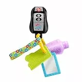 Fisher-Price Ríe y Aprende Llavero de actividades aprendizaje con canciones y sonidos, juguete musical para bebé +6 meses, versión español + portugués + italiano + inglés (HWY38)