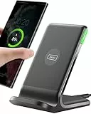 INIU Cargador Inalámbrico Rápido Stand, 15W Certificación Qi Wireless Charger Estación Phone Fast Charge Holder para iPhone 17 16 15 14 13 12 11 Pro MAX Plus Samsung Galaxy Google Pixel Xiaomi etc