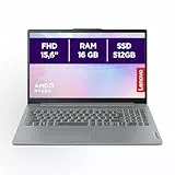 Lenovo IdeaPad Slim 3 Gen 8 – Ordenador Portátil 15.6' FHD AMD Ryzen 5 5625U, 16 GB RAM, 512 GB SSD, Gráficos AMD Radeon Integrados, Wi-Fi 6, Sin Sistema Operativo Teclado QWERTY Español - Gris