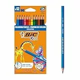 BIC Kids Evolution Lápices de colores - Colores surtidos, Pack de 12