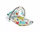 Fisher-Price Kick & Play Glow & Grow Alfombra con piano pataditas con luces y sonidos, juguete para bebé recién nacido, versión español (HWY54)