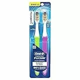 Oral-B Pulsar - Cepillo de dientes de cerdas suaves (2 unidades, los colores pueden variar)