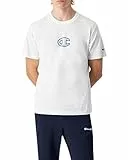 Champion Boy's Legacy Boy - Camiseta gráfica de Cuello Redondo con Logotipo Grande, Color Blanco (WW001), XL, Blanco (Ww001), 13-14 Años